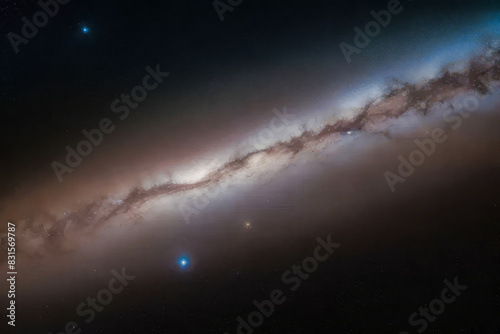 fotografía nocturna del universo, via láctea, estrellas  photo