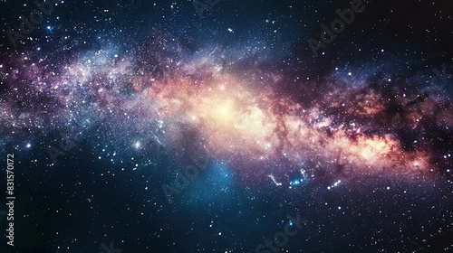 Starry Universe Panorama  Galaxies and Nebulae in Space