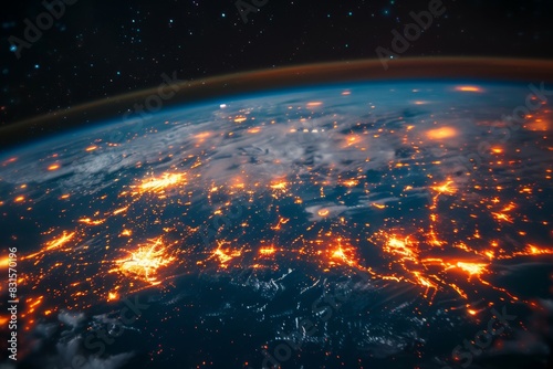 Global Economic Connectivity and Nighttime Cityscape