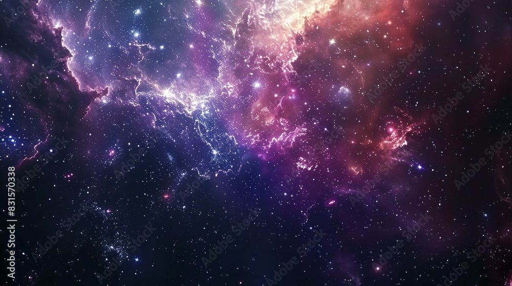 Space Panorama: Stars, Nebulae, and Galaxies