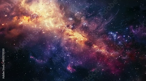 Space Panorama: Stars, Nebulae, and Galaxies