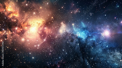 Universe Panorama: Stars and Galaxies in Space