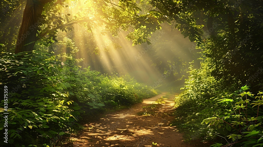 Fototapeta premium sunlight in the forest