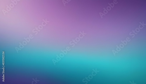 Turquoise and purple abstract gentle blurred grainy gradient background wallpaper