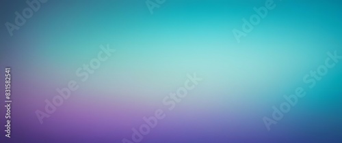 Turquoise and purple abstract gentle blurred grainy gradient background wallpaper