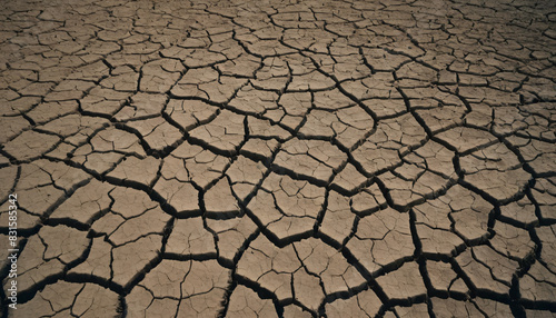 dry earth texture background with cracks 