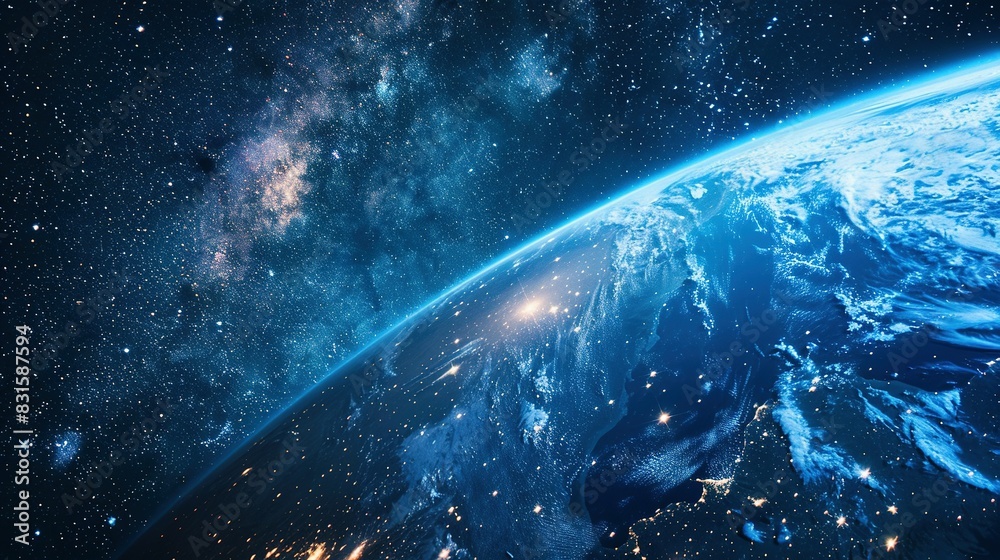 Obraz premium Starry Night Collage: Deep Space and Galaxies