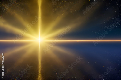 New year  Christmas background with gold stars and sparkling. Abstract background with Dark blue and gold particle. Christmas Golden light shine particles bokeh on navy background. Gold foil texture