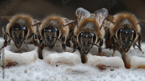 Royal jelly produced by bees, emphasizing its natural richness and nutritional benefits.