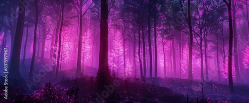 Abstract Forest With Holographic Trees  Background