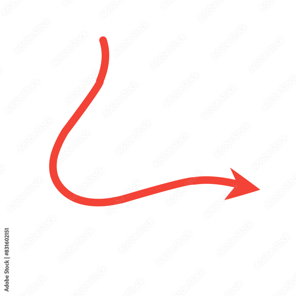 Red devil tail with arrow Red devil tail with arrow