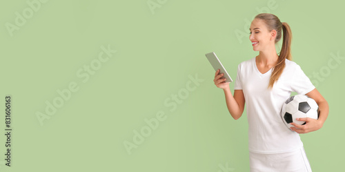 Beautiful woman with tablet...