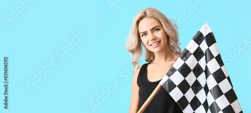 Beautiful young woman with ...