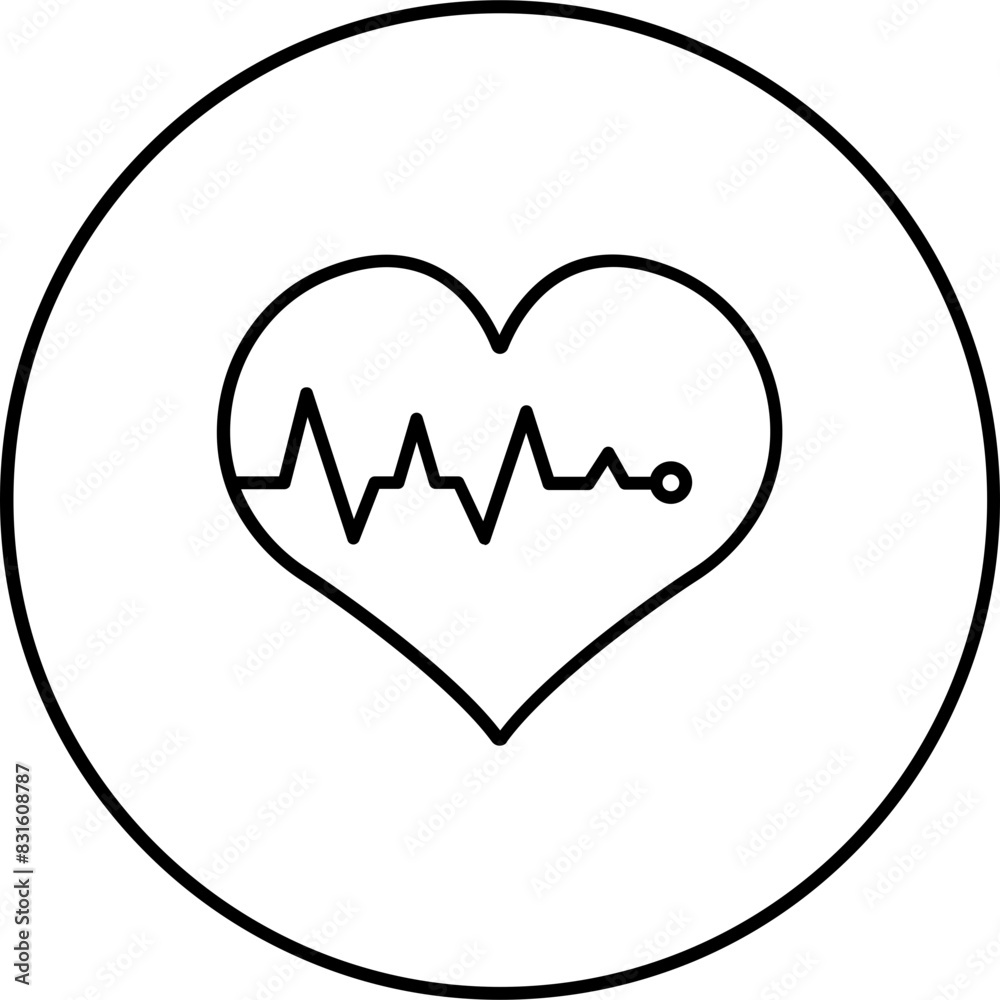 Heart rate Icon Heart rate Icon