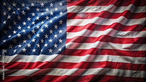American flag on a background