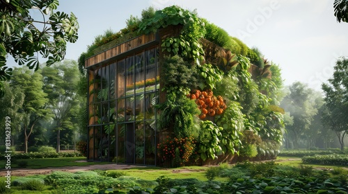 Urban Garden's Innovative Vertical Farming Structures for Sustainable Agriculture and Space Maximization
