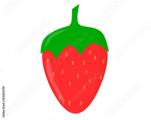 strawberry isolated on white background