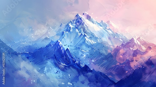 Abstract Mountain Aesthetic Backgrounds Landscapes
 photo