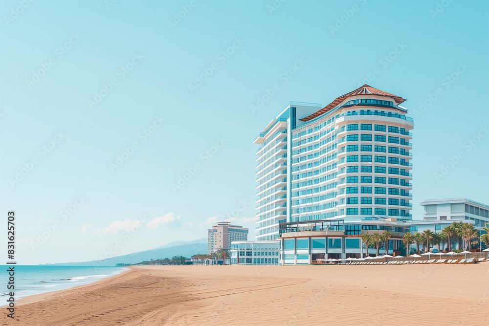 Luxury hotel with ocean and beach views, combining resort luxury with a tranquil environment, perfect for travelers looking to relax, relax, and unwind Luxury hotel with ocean and beach views, combining resort luxury with a tranquil environment, perfect for travelers looking to relax, relax, and unwind