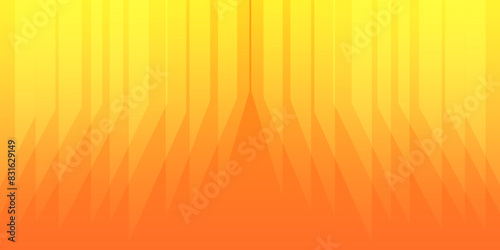 Bright orange polygon abstract background