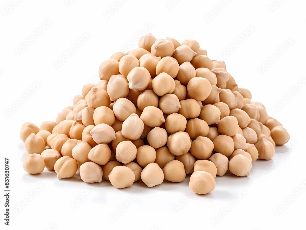 Chickpeas, isolate on white background, dicut PNG style Chickpeas, isolate on white background, dicut PNG style