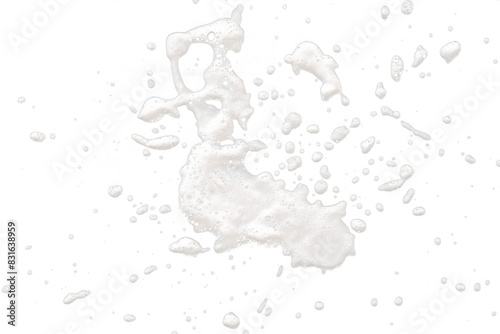 Splash of soap foam isolated on white