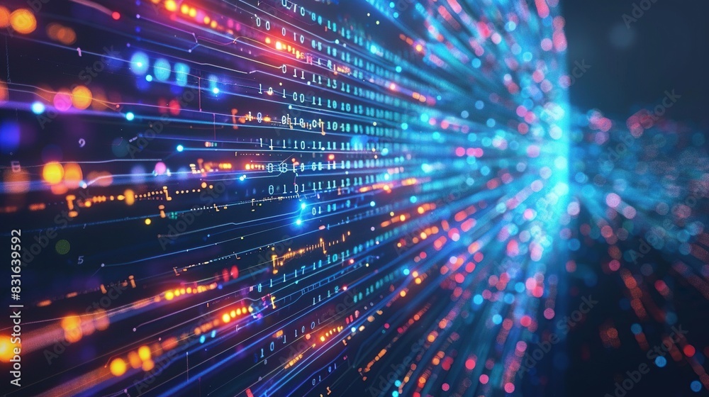 Fototapeta premium Futuristic future technology abstract background big data network