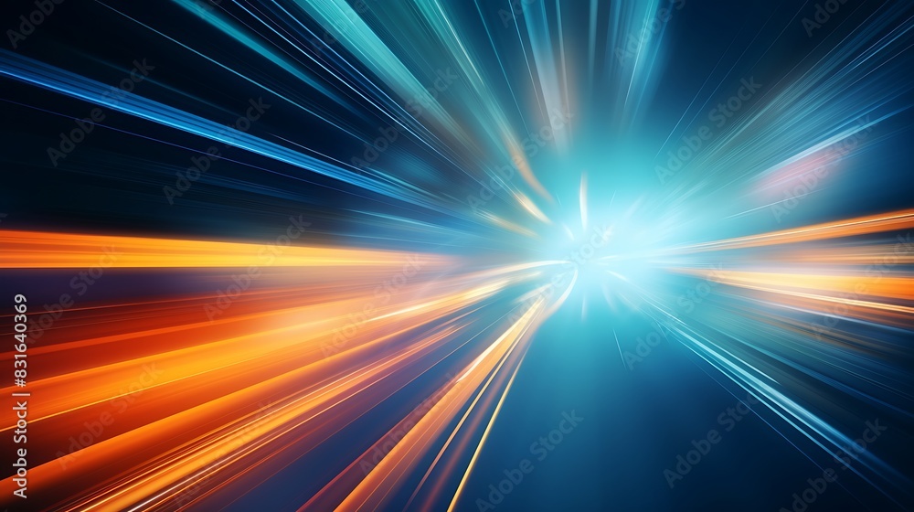 High speed business and technology concept, Acceleration super fast speedy motion blur abstract background design