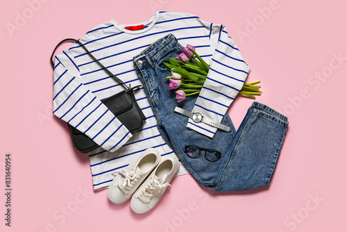 Spring fashion outfit with ...