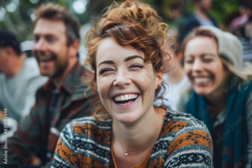 Group of friends having fun at a music festival. Group of people having fun outdoors. Group of friends having fun at a music festival. Group of people having fun outdoors.