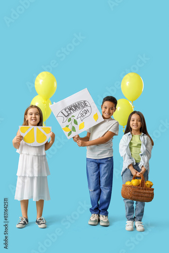 Cute little children with l...