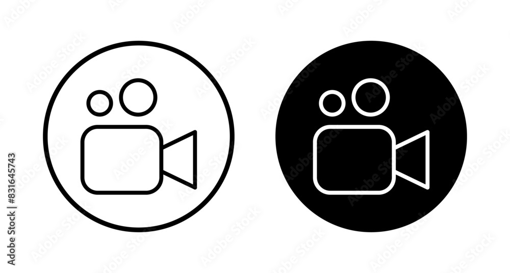 Video camera icon vector isolated on white background. Video camera vector icon. Camera Icons. Movie Sign. Cinema Video camera icon vector isolated on white background. Video camera vector icon. Camera Icons. Movie Sign. Cinema