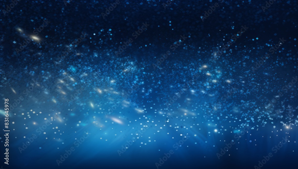 Bokeh Bliss Canvas Light and Glitter in Blue Galaxy Space Wall Art Bokeh Bliss Canvas Light and Glitter in Blue Galaxy Space Wall Art