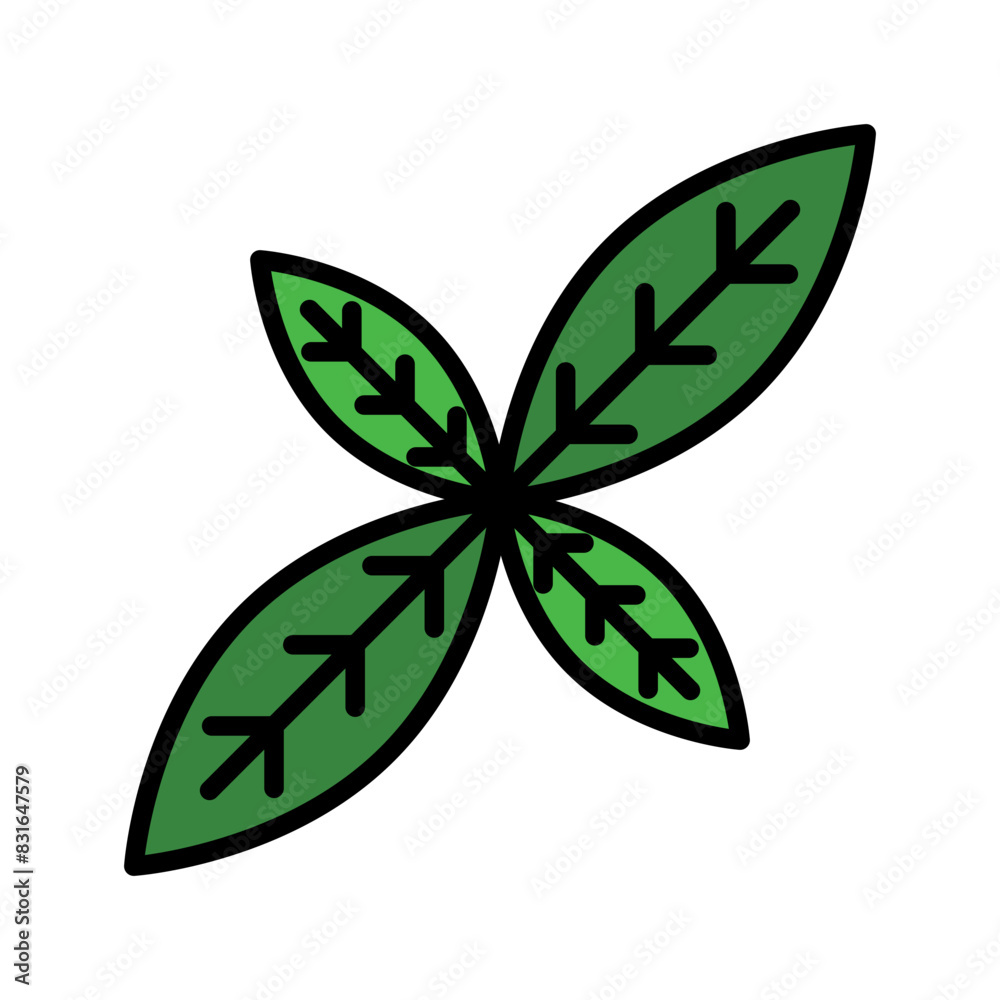 basil leaf icon 