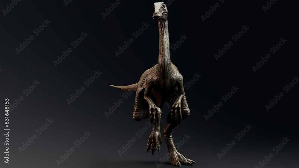 Gallimimus Model of background, 3d rendering Gallimimus Model of background, 3d rendering