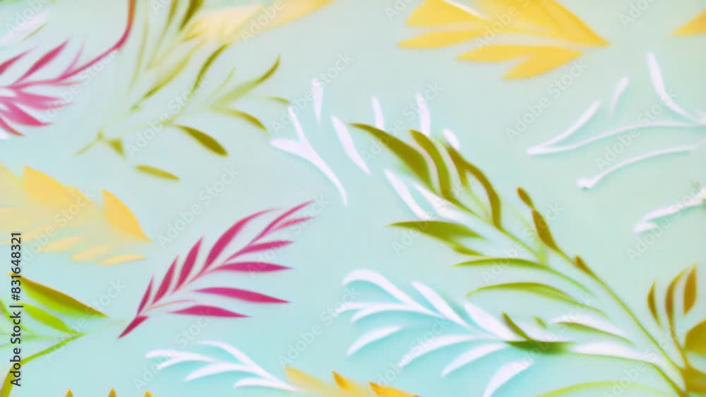 Leaves in Color Graphics Animation Leaves in Color Graphics Animation
