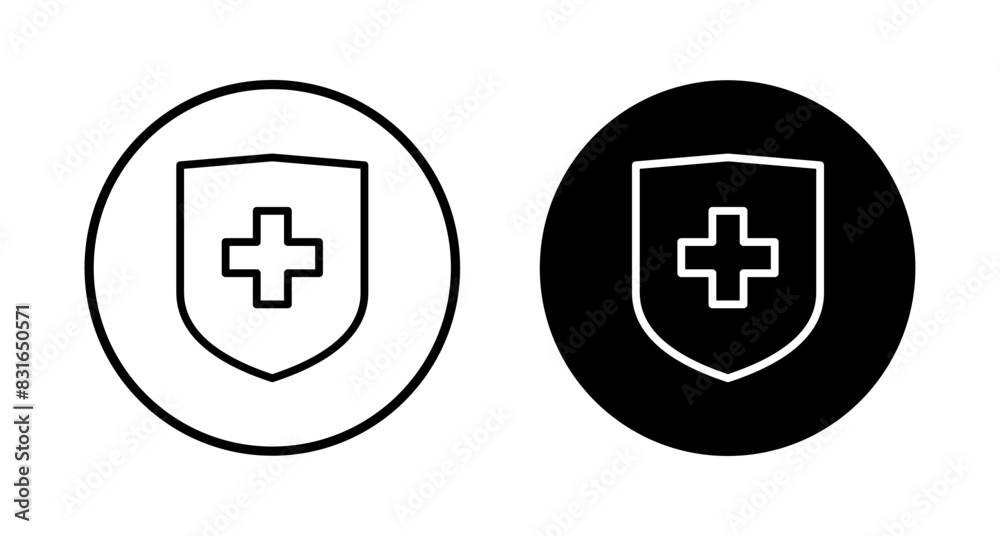 Health insurance icon vector isolated on white background. Insurance health document icon Health insurance icon vector isolated on white background. Insurance health document icon
