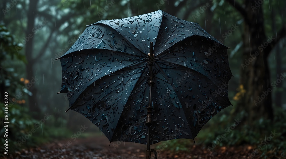 A mystery where a mysterious message is hidden in the pattern of a forgotten umbrella, leading to an unexpected adventure ai_generated