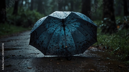 A mystery where a mysterious message is hidden in the pattern of a forgotten umbrella  leading to an unexpected adventure ai_generated