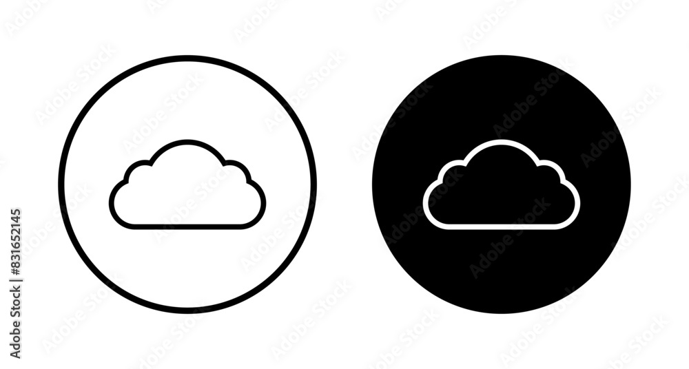 Cloud icon vector isolated on white background. cloud computing icon Cloud icon vector isolated on white background. cloud computing icon