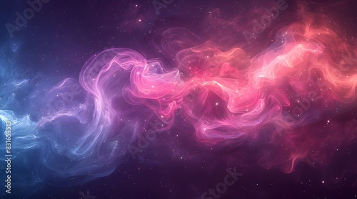 A mesmerizing abstract background showcasing a burst of teal  magenta  and green shapes and smoke  designed to look realistic and high-definition