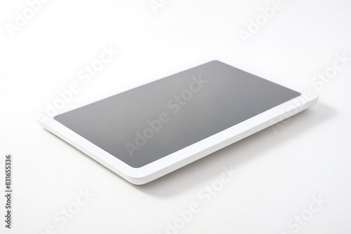 White Tablet on White Background