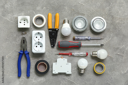 Set of electrician's tools,...