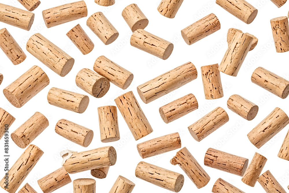 Cork stoppers flying in air Cork stoppers flying in air
