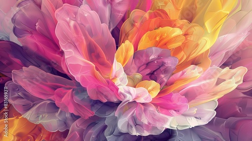 Vibrant Floral Abstract Background