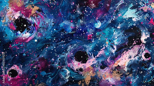 Cosmic Deep Space Abstract Background