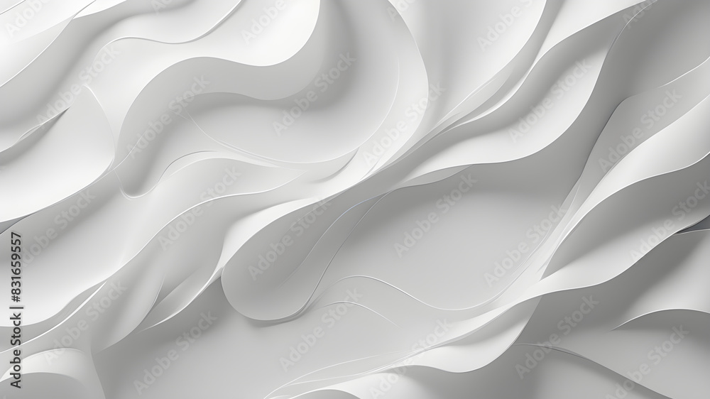 Fototapeta premium White tones minimalist modern elegance background, Generative AI