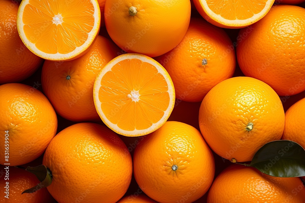 Collection orange slice. Orange isolated on white background. Orange fruit clipping path. Orange macro studio photo , generative ai Collection orange slice. Orange isolated on white background. Orange fruit clipping path. Orange macro studio photo , generative ai
