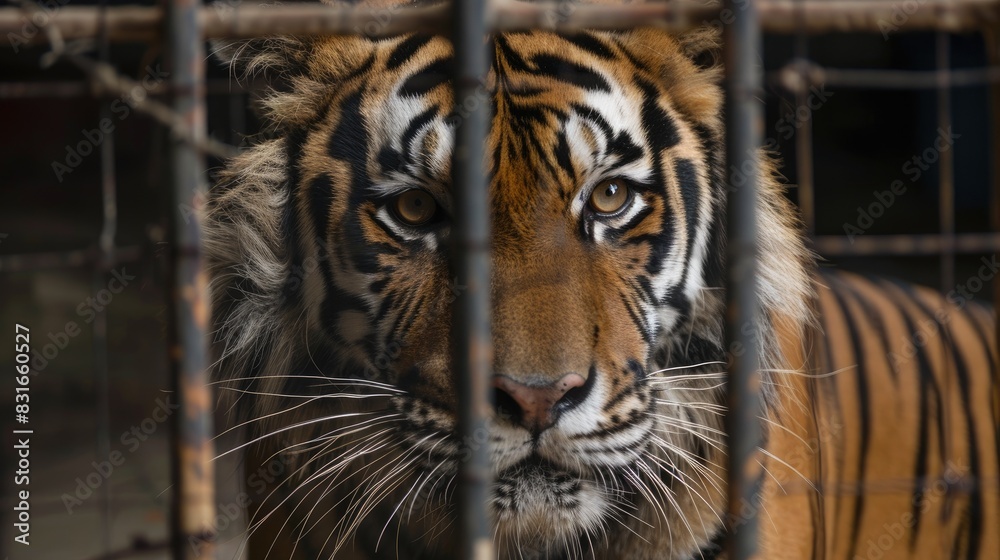 Obraz premium Mature tiger in captivity