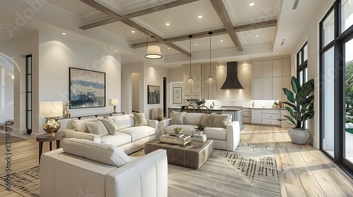 Transitional style home with a blend of traditional and modern elements